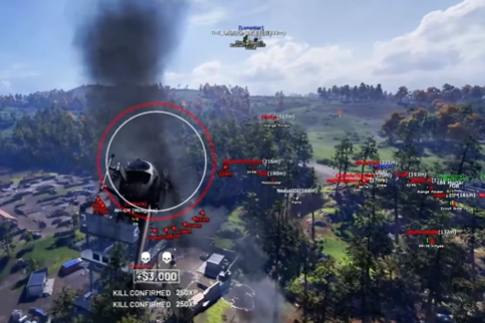 WARDOGS control zone with radar and vehicle markers